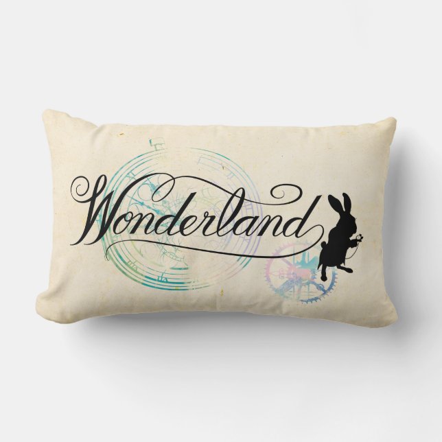 Coussin Rectangle Le Lapin Blanc| Wonderland (Recto)