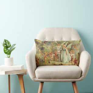 Coussin Rectangle Le Mariage de Thumbelina et du Prince, Contes de F