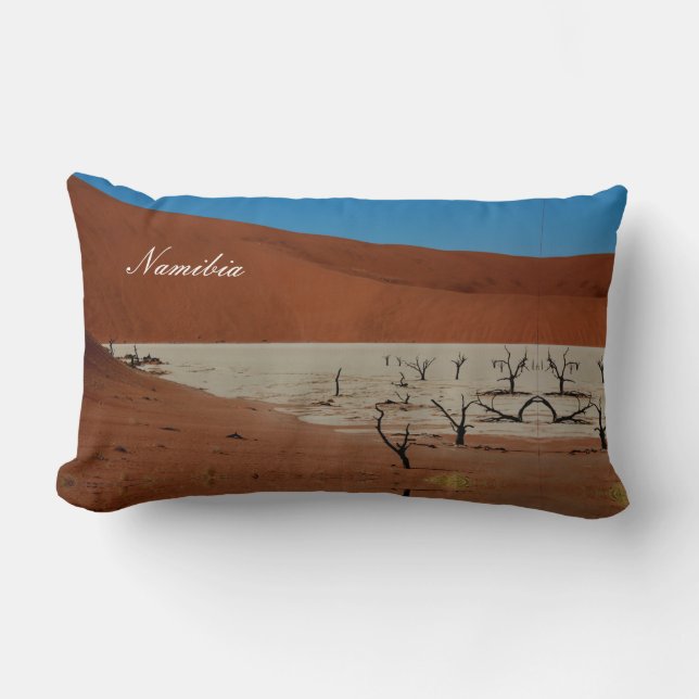 Coussin Rectangle Le paysage des dunes de sable de Namibie Sossusvle (Recto)