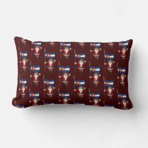 Coussin Rectangle Le Père Noël Avec L'Enseigne Du Colorado