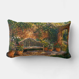 Coussin Rectangle Le Sanctuaire des Chuchotements du Chat – Portrait
