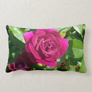 Coussin Rectangle Le velours de framboise s'est levé
