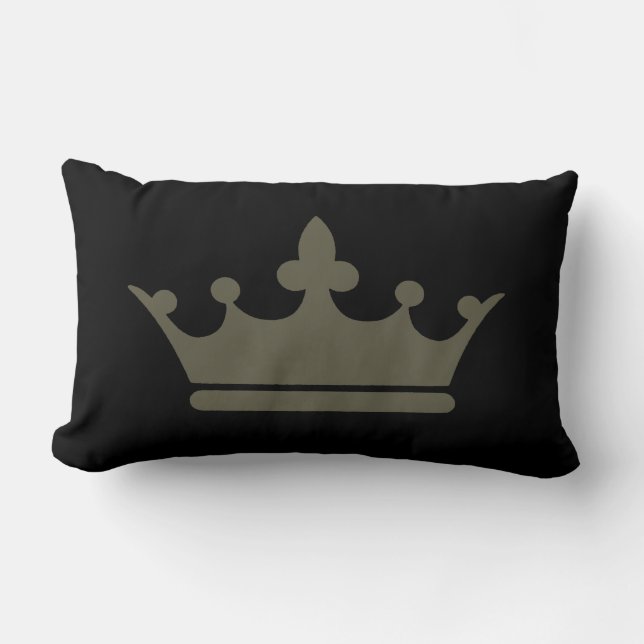 Coussin Rectangle Le Vogue Crown ~ Luminaire d'oreiller à lancer 13x (Recto)