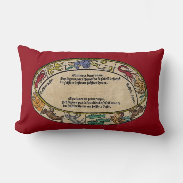 Coussin Rectangle Le zodiaque, 1496 (Recto)