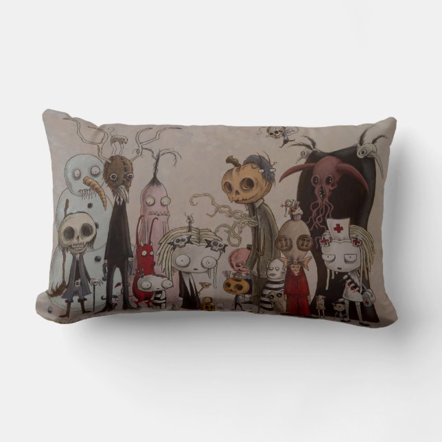 Coussin Rectangle Lenore : Toute de la bande ici (Recto)