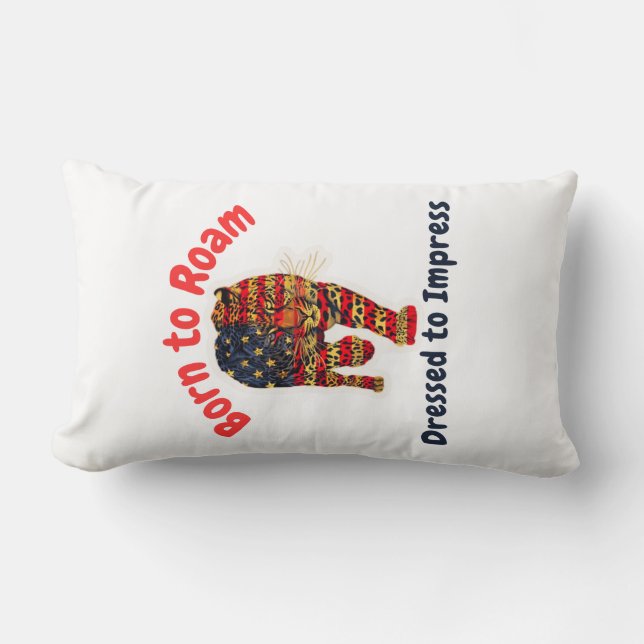 Coussin Rectangle Leopard (Recto)