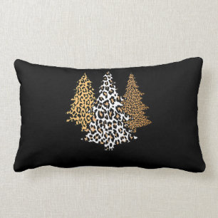 Coussin Rectangle léopard de noël arbres guépard cadeau poster de an
