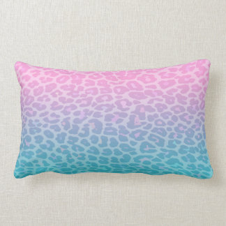 Coussin Rectangle Léopard en pastel d'Ombre
