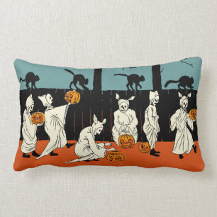 Coussin Rectangle Les années 1900 tôt Halloween "spectres de cru s