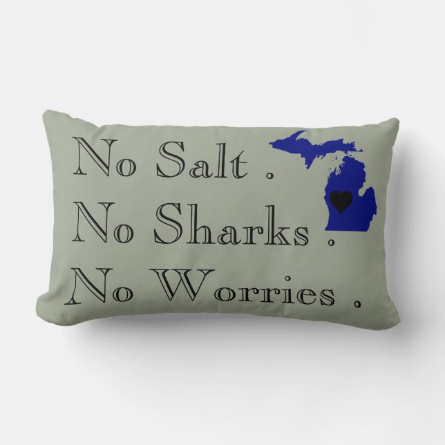 Coussin Rectangle Les Grands Lacs (Recto)