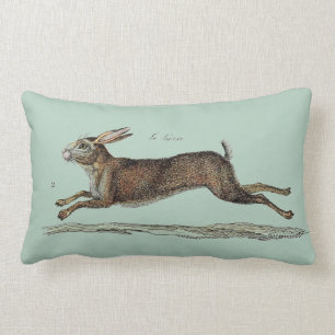 Coussin Rectangle Les lièvres de emballage chez Pâques