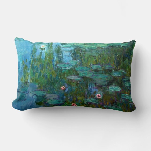 Coussin Rectangle Les nymphéas de Claude Monet (Recto)