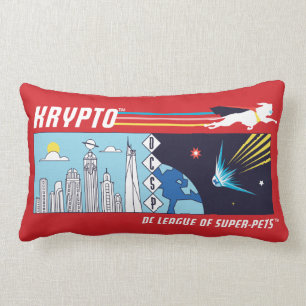 Coussin Rectangle L'espace extra-atmosphérique de Krypto vers la mét