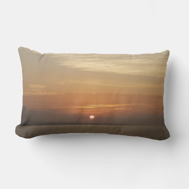 Coussin Rectangle Lever de soleil sur la mer des Caraïbes Aruba II (Recto)