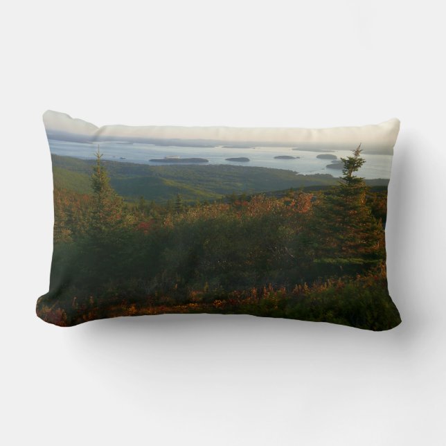 Coussin Rectangle Lever du soleil à Cadillac Mountain I (Recto)