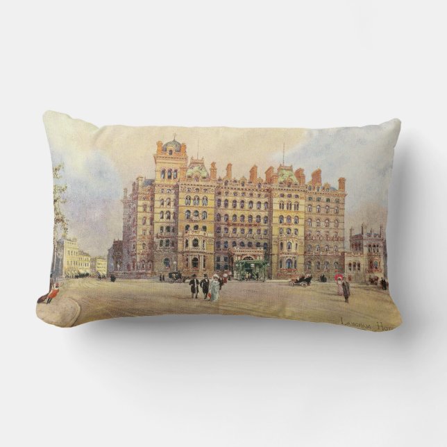 Coussin Rectangle L'hôtel de Langham, endroit de Portland, Londres (Recto)