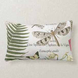 Coussin Rectangle libellule française vintage moderne
