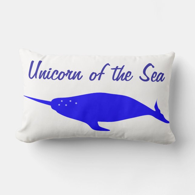Coussin Rectangle Licorne de la mer (Recto)