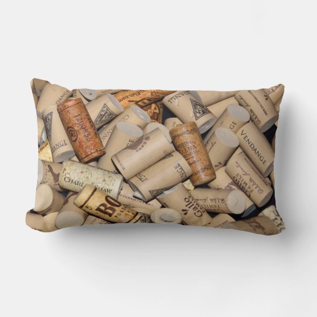 Coussin Rectangle Lièges de vin (Recto)