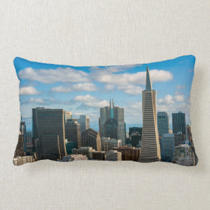 Coussin Rectangle Ligne aérienne du Financial District de San Franc
