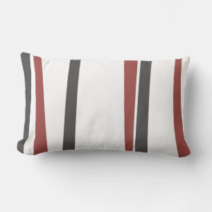 Coussin Rectangle LIGNES SIMPLES Rouge Noir Rétro DESIGN JEU Oreille