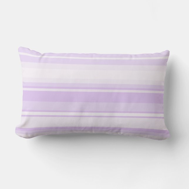 Coussin Rectangle Lilac rayures (Recto)