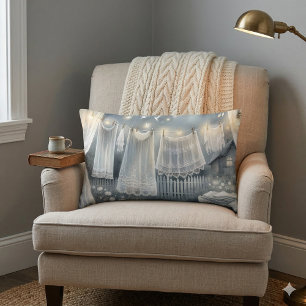 Coussin Rectangle Linge de maison au clair de lune Cottagecore