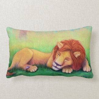 Coussin Rectangle Lion de sommeil