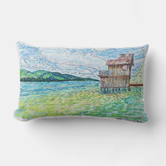 Coussin Rectangle Lis dans le lac
