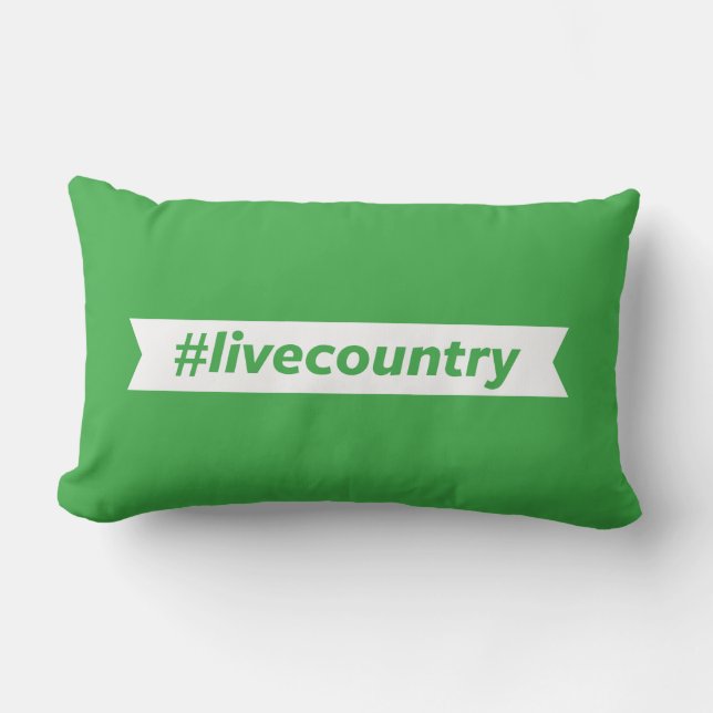 Coussin Rectangle #LiveCountry (Recto)
