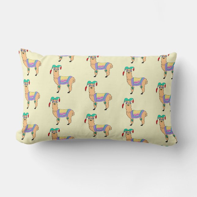 Coussin Rectangle llams (Recto)