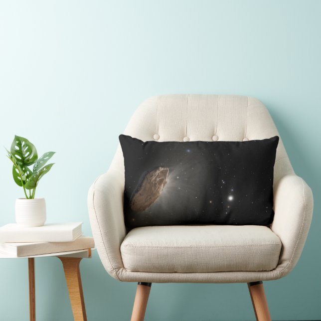 Coussin Rectangle L'objet interstellaire Wayward Oumuamua. (Chaise)