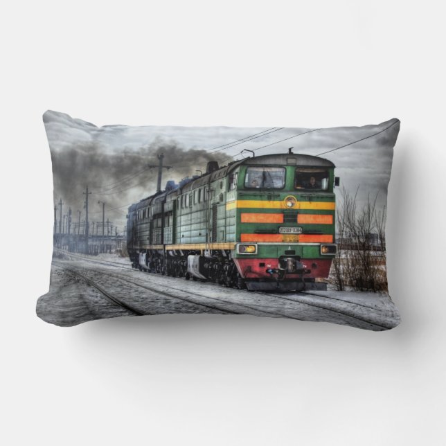 Coussin Rectangle Locomotive (Recto)