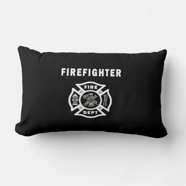 Coussin Rectangle Logo de département du feu de sapeur-pompier (Recto)