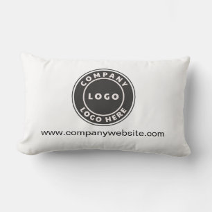 Coussin Rectangle Logo d'entreprise et site Web d'entreprise personn