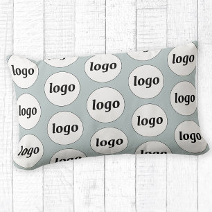 Coussin Rectangle Logo simple Motif Business Promoted Blue