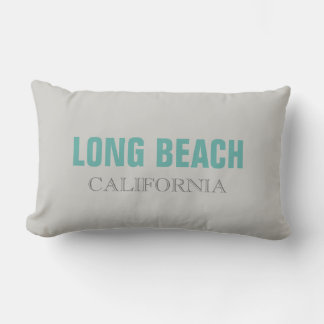 Coussin Rectangle Long Beach Grey Californie Jeu d'oreiller
