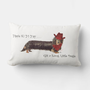 Coussin Rectangle Long Cowboy Teckel