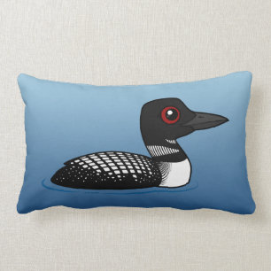 Coussin Rectangle Loon commun, adulte reproducteur