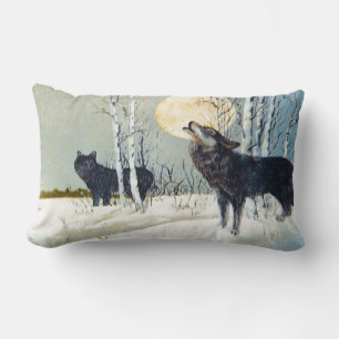 Coussin Rectangle Loup