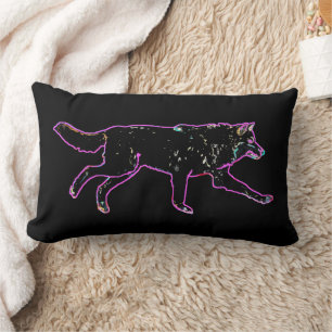 Coussin Rectangle Loup électrique
