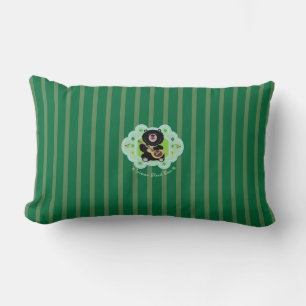 Coussin Rectangle L'ours noir de Taiwan joue de la guitare