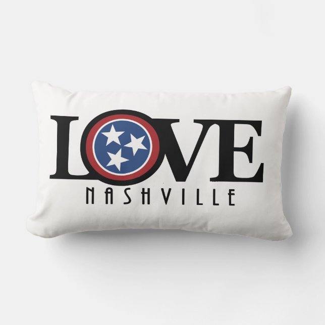 Coussin Rectangle LOVE Nashville Tennessee (Recto)