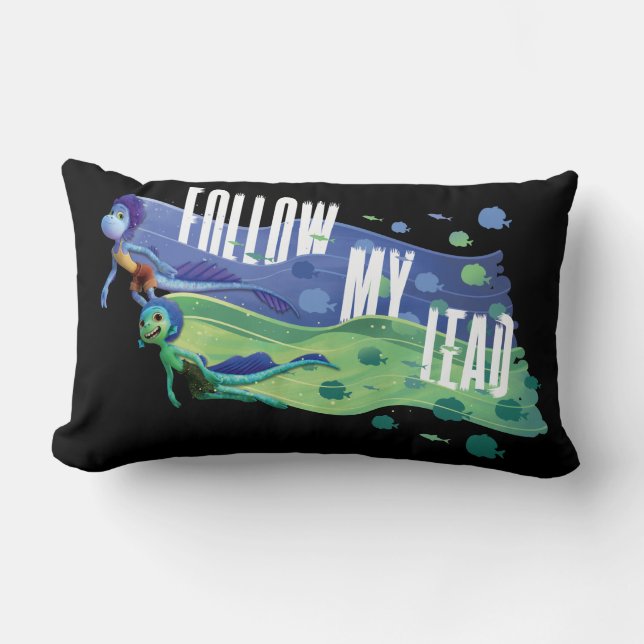 Coussin Rectangle Luca | Alberto & Luca - Suivez ma direction (Recto)