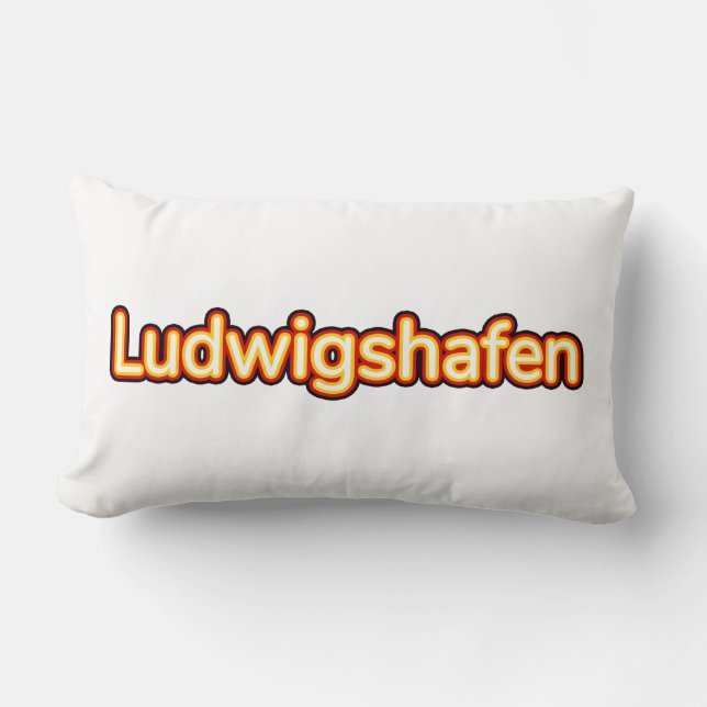 Coussin Rectangle Ludwigshafen Deutschland Allemagne (Recto)