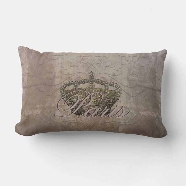 Coussin Rectangle Lumbar de couronne d'Anémoneathe Paris (Recto)