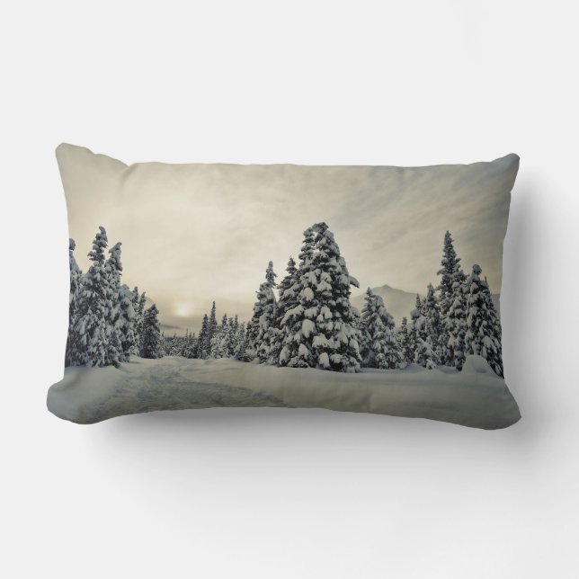 Coussin Rectangle Magie d'hiver (Recto)