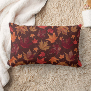 Coussin Rectangle Magnifiques feuilles d'automne coordonnées