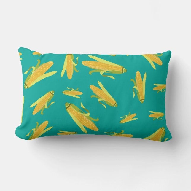Coussin Rectangle Maïs Sur Le Motif Cob (Recto)