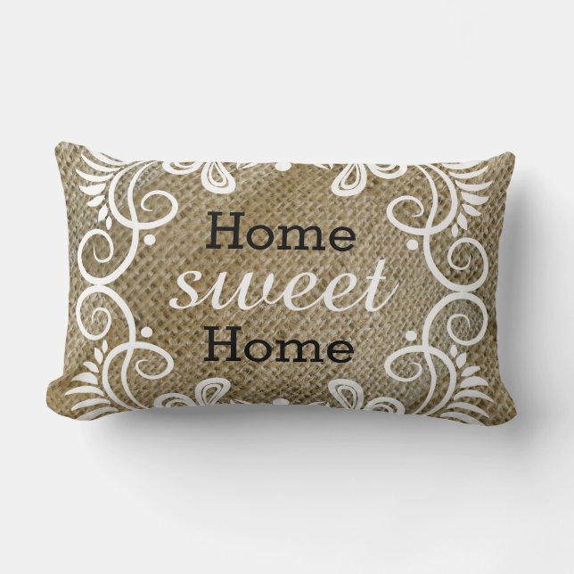 Coussin Rectangle Maison rustique de bonbon à maison de toile de (Recto)